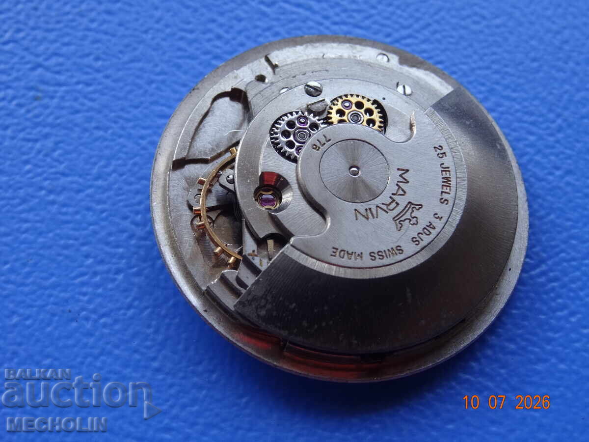 МЕХАНИЗЪМ КОЛЕКЦИОНЕРСКИ СТАР РЪЧЕН ЧАСОВНИК АВТОМАТ MARWIN - 5