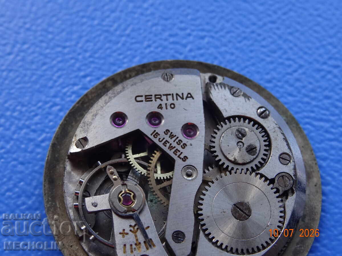 MECANISM COLECȚIONABIL CEAS DE MÂNĂ VECHI CERTINA 410 - 5