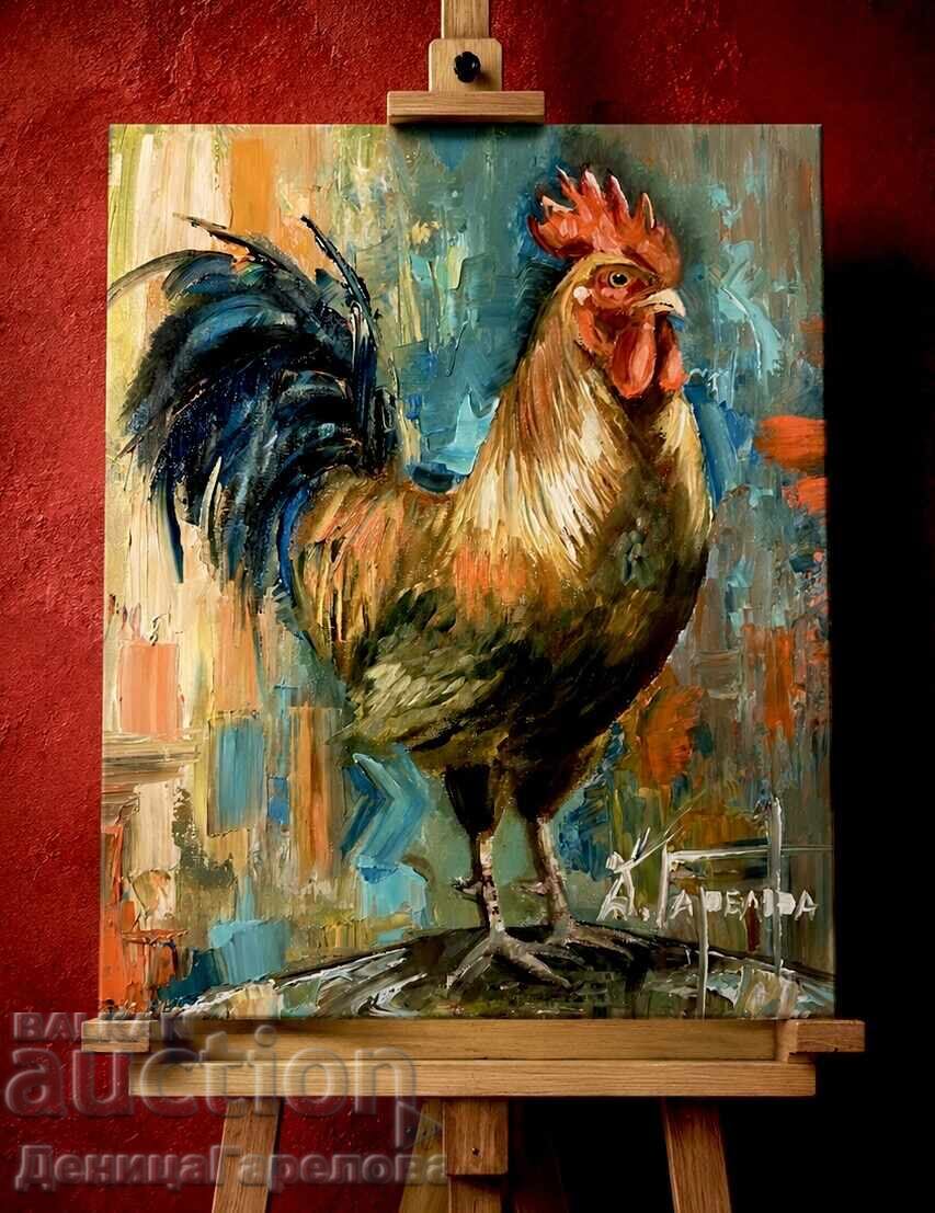 Denitsa Garelova πίνακας 30/40 ”Ο άρχοντας της αυλής” - 5