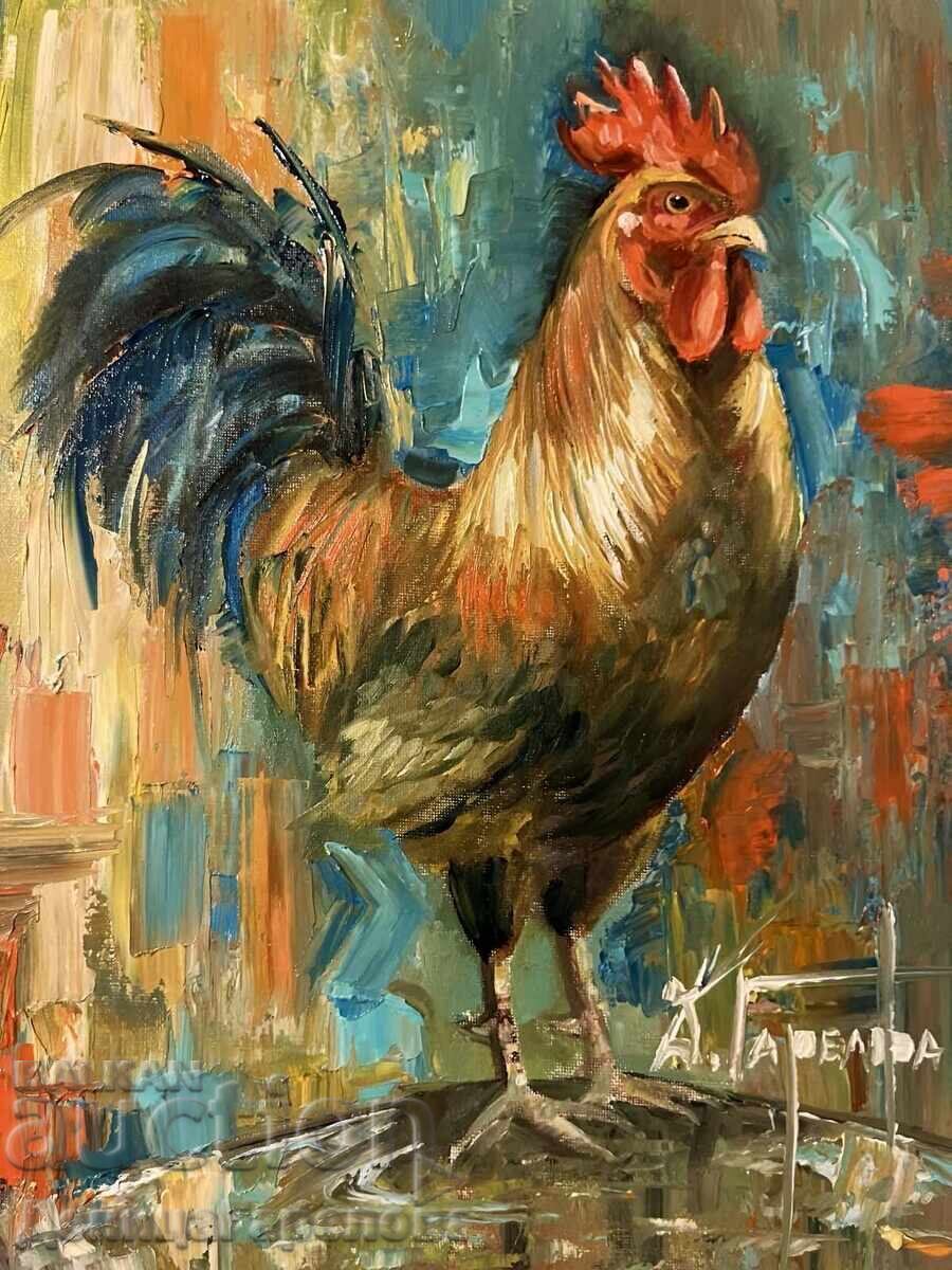 Denitsa Garelova πίνακας 30/40 ”Ο άρχοντας της αυλής”