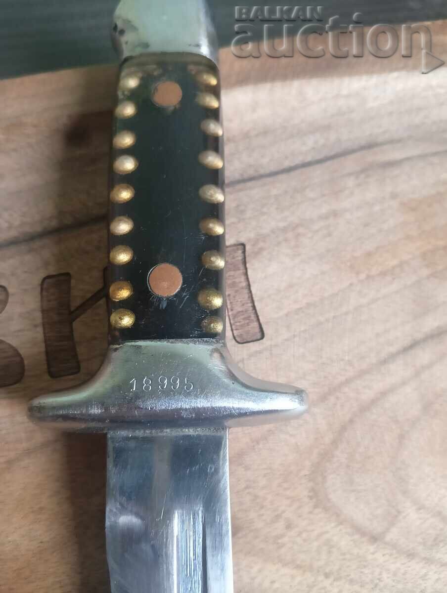 Cuțit militar/de armată retro cu teacă, de serviciu - 5