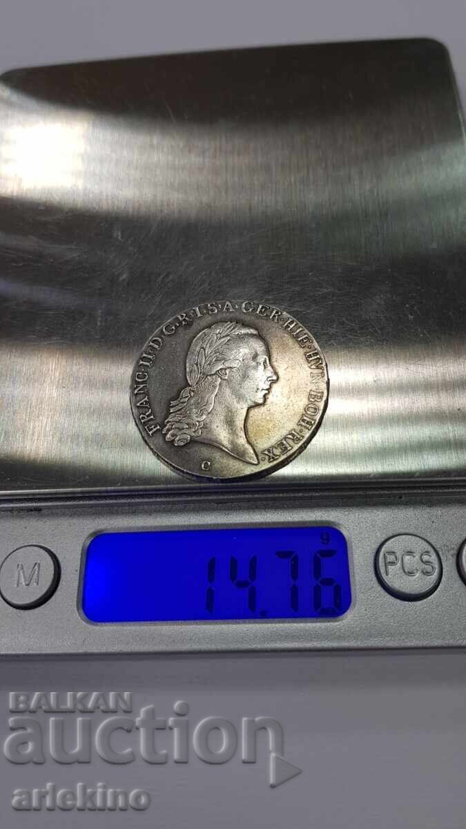 Σπάνιο ασημένιο νόμισμα 1/2 Τάληρο 1797 - Αυστρία - 7