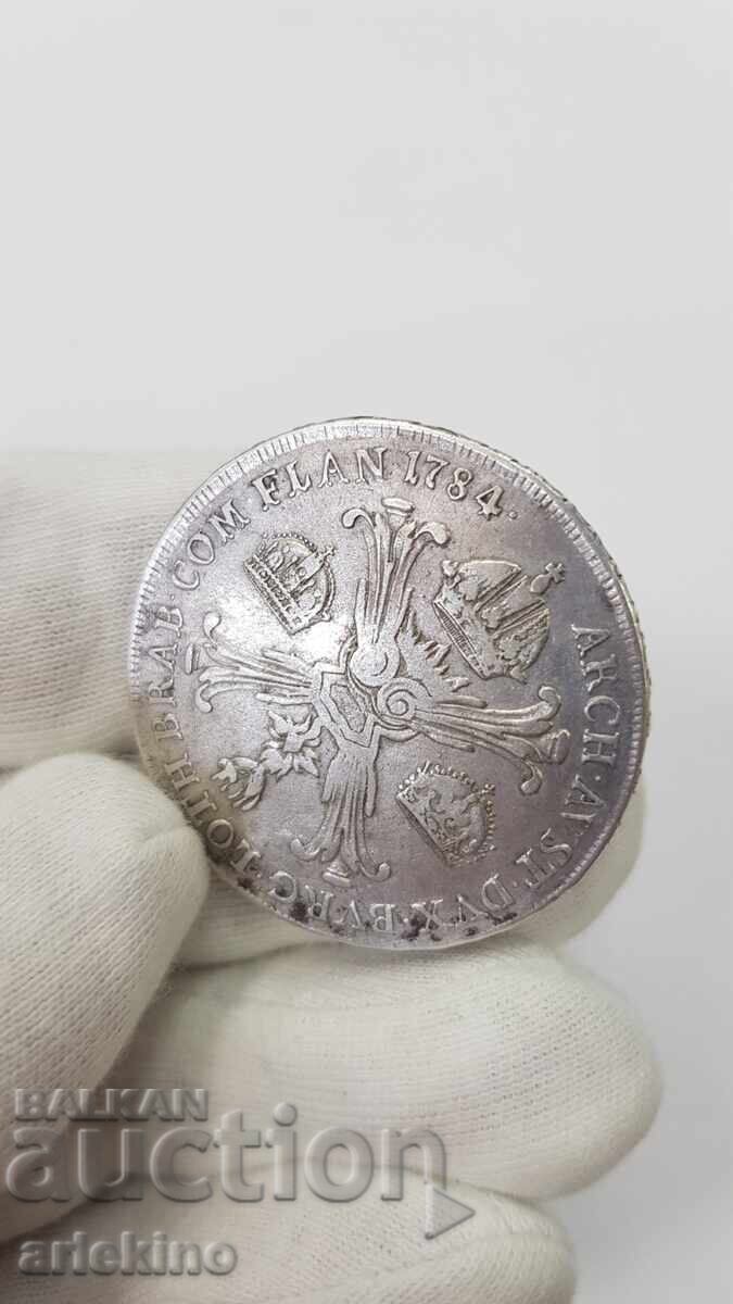 Рядка сребърна монета  Талер 1784 - Австрия - 6
