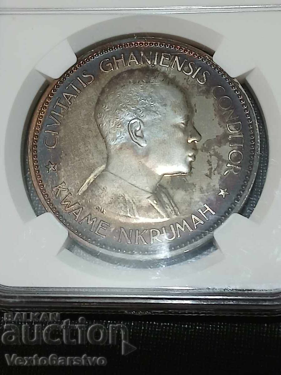 MONEDĂ-10 ȘILINGI 1958-GHANA---PROOF 63 - 5 MONEDĂ-10 ȘILINGI 1958-GHANA---PROOF 63 - 5
