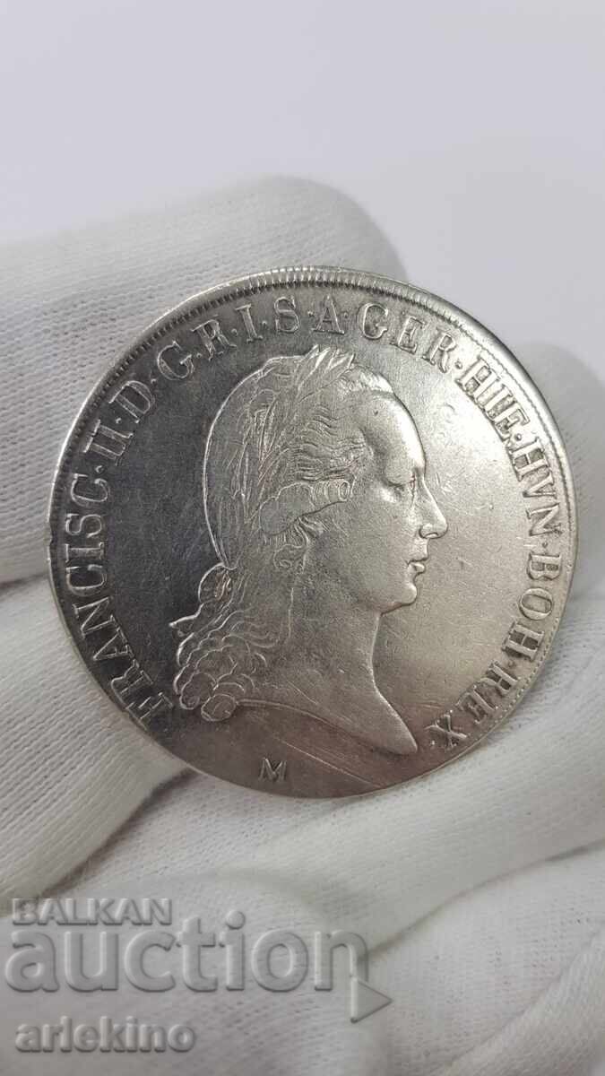 Σπάνιο ασημένιο νόμισμα Τάληρο 1795 "M" - Αυστρία