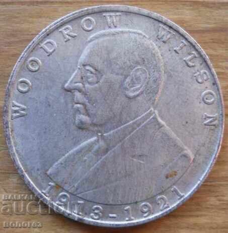 Placă - Woodrow Wilson (1913 - 1921) - SUA Placă - Woodrow Wilson (1913 - 1921) - SUA