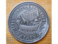 Old Plaque - Medieval City Seal of the City of Kiel