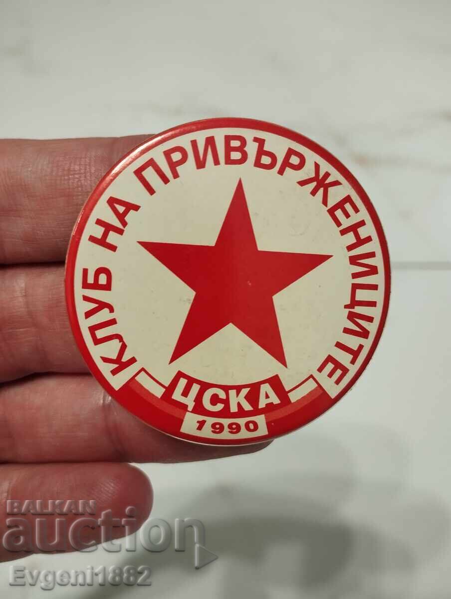 ЦСКА - Клуб на Привържениците 1990 г. Стара Значка Футбол