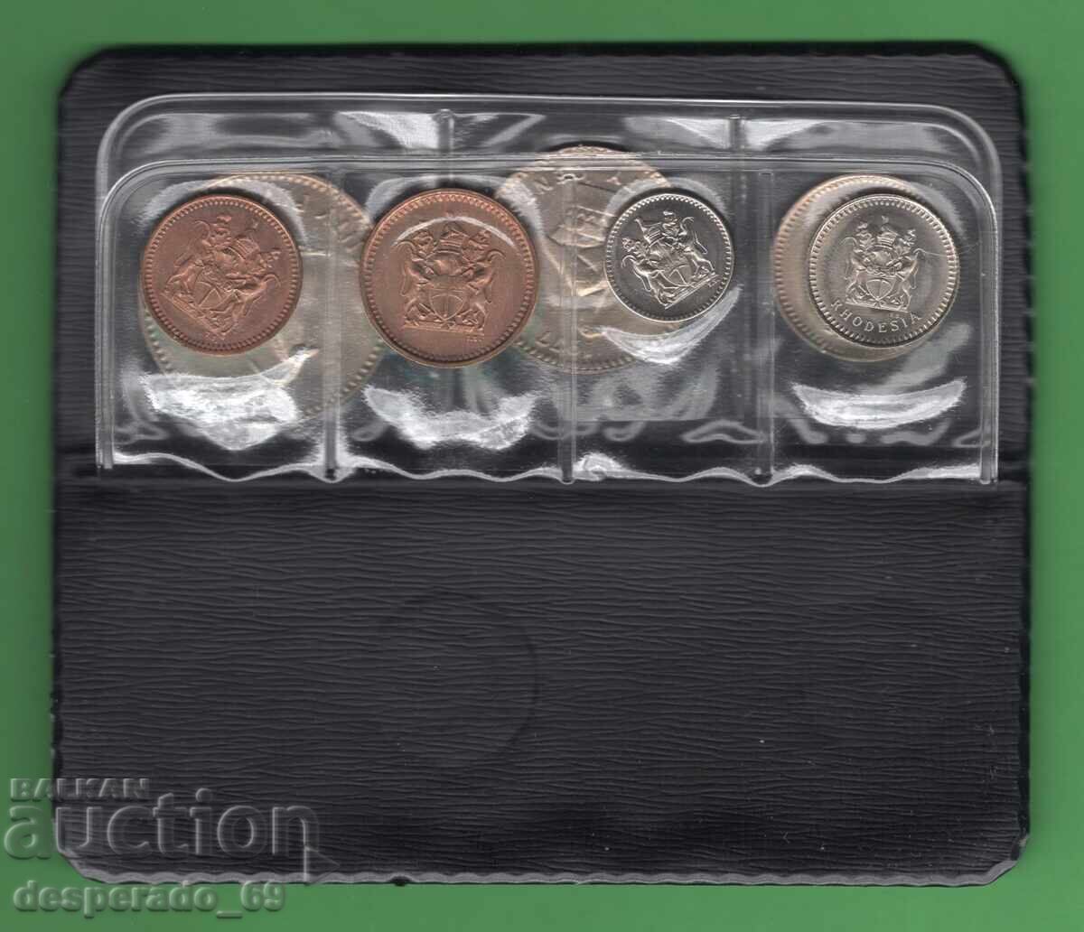 Licitație (¯`'•.¸ 1 set monede 1970-1977 RHODESIA UNC ¸.•'´¯)