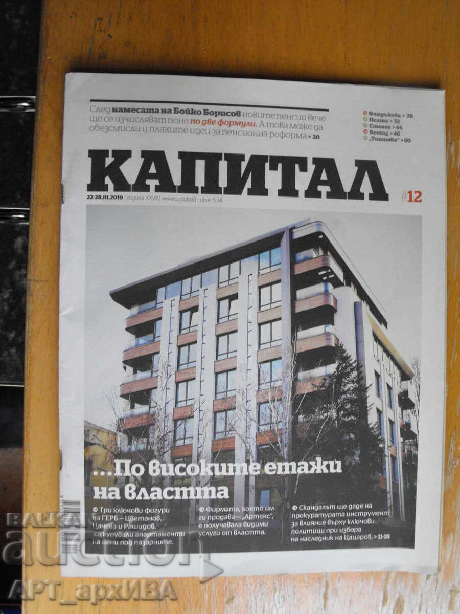 Περιοδικό ΚΑΠΙΤΑΛ. Τεύχος αρ. 12, Μάρτιος 2019