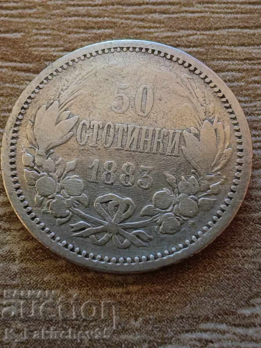50 de cenți 1883 50 de cenți 1883
