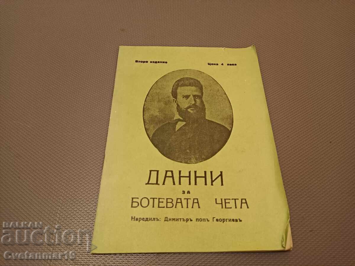 Данни за Ботевата чета - 1936г Данни за Ботевата чета - 1936г