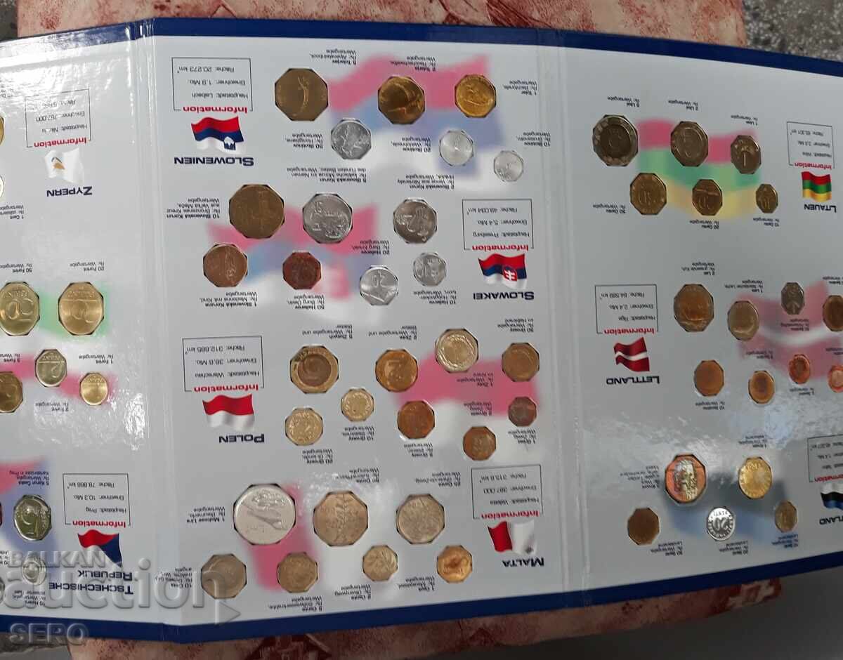 Европейски съюз-папка с монети от 10 държави - 7