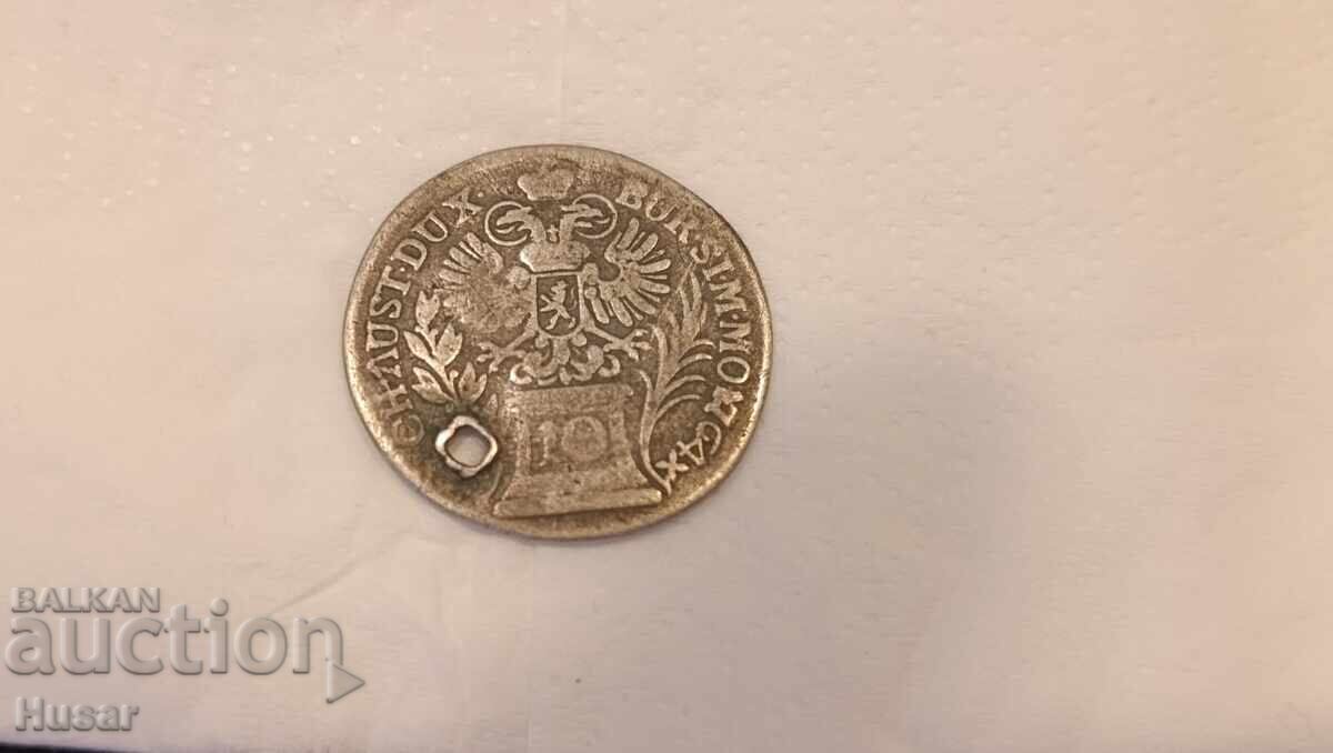 Ασημένιο 10 κρόιτσερ Μαρία Θηρεσία 1764