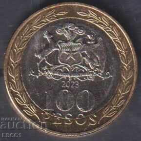 Monedă 100 pesos 2023 din Chile