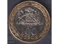 Monedă 100 pesos 2023 din Chile