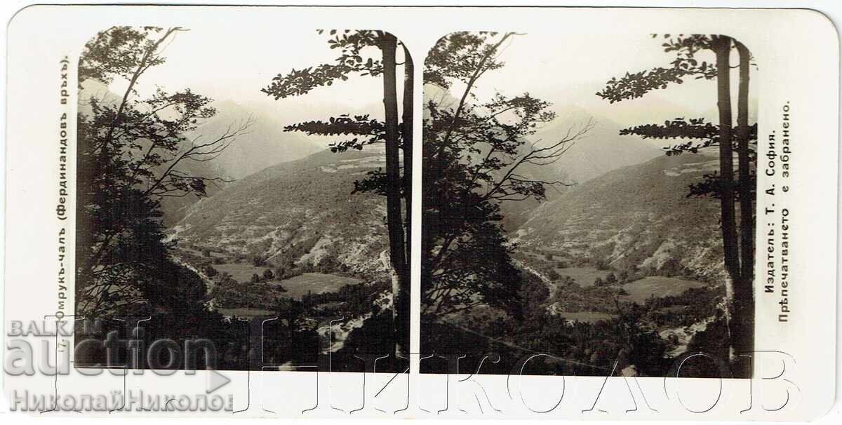 VECHE FOTOGRAFIE STEREO YUMRUKCHAL VÂRFUL BOTEV SERIA 17/20 J709