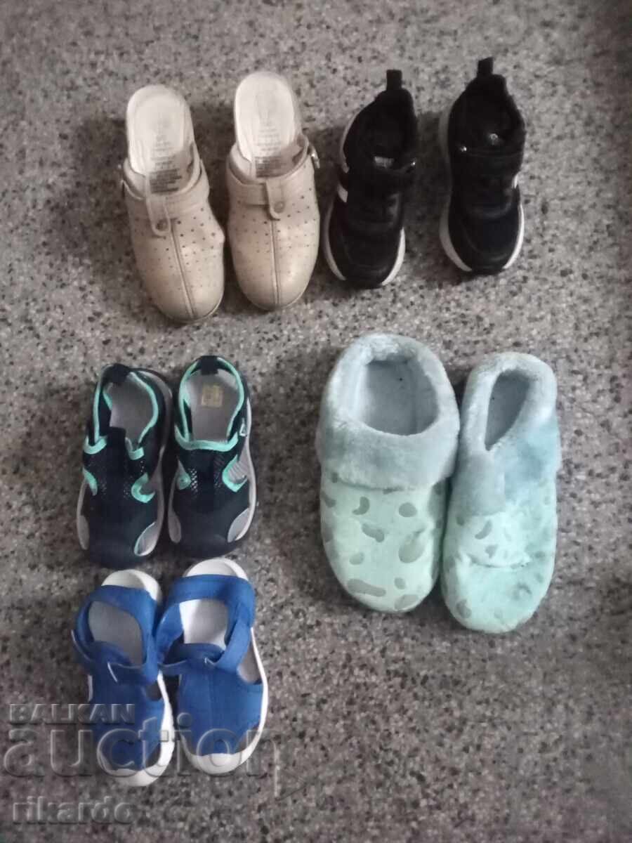 Lot of children's shoes
