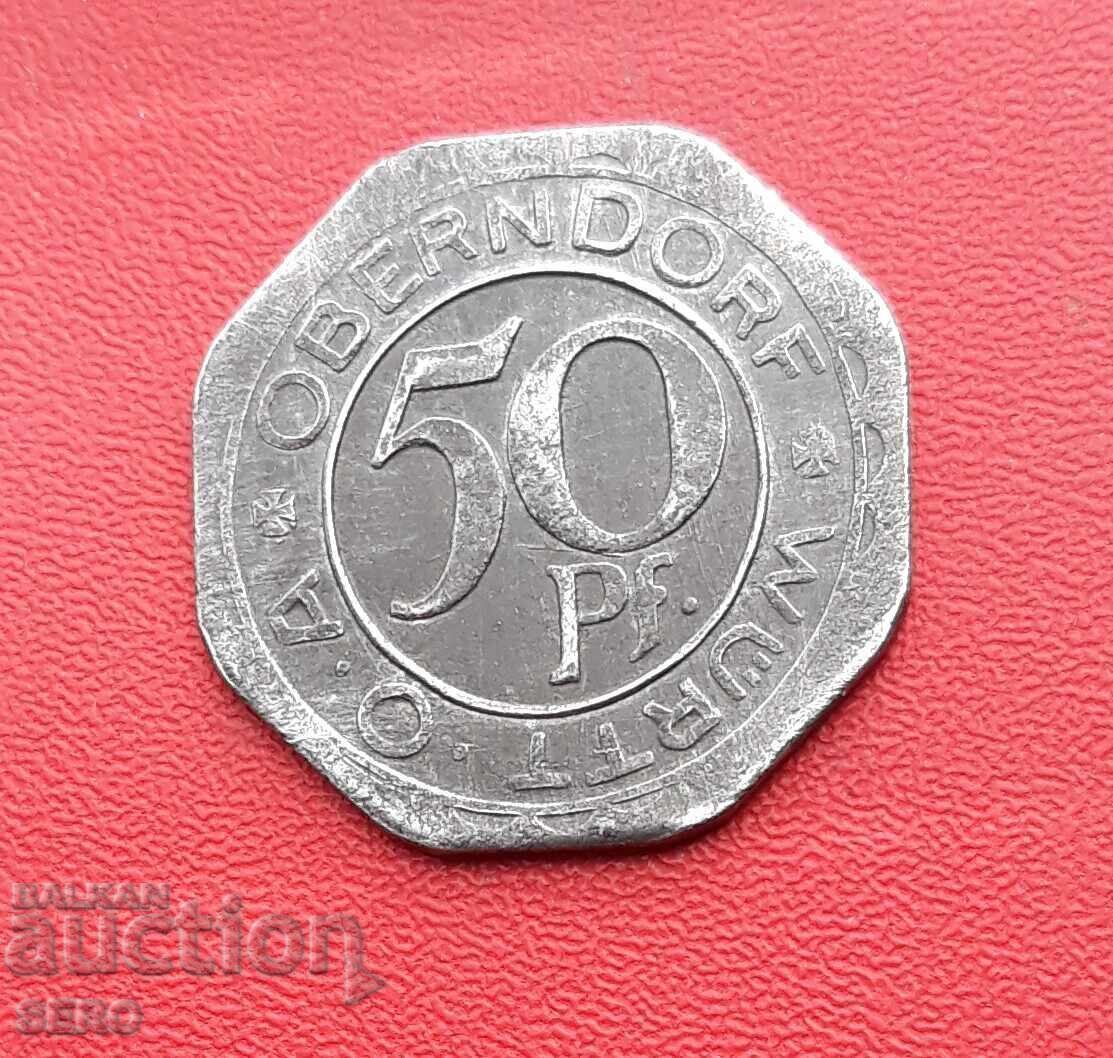 Γερμανία-Βάδη-Βυρτεμβέργη-Oberndorf-50 pfennig 1918