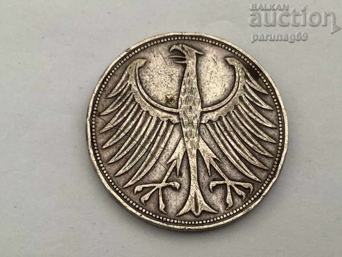 Γερμανία 5 μάρκα 1951 F - Ασήμι 0.625