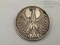 Germania 5 mărci 1951 F - Argint 0.625