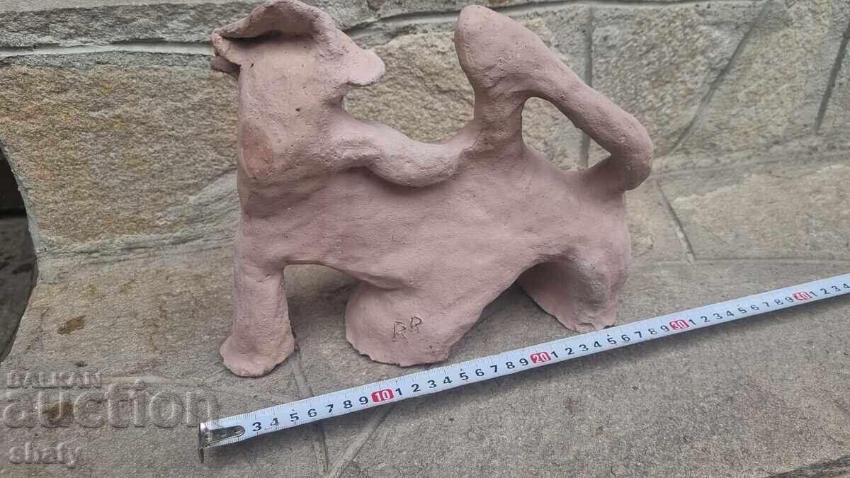 Sculptură veche de autor. Ceramică veche - 6