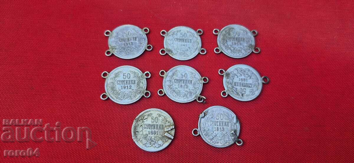 Auction  50 STOTINKI - 7 PIECES