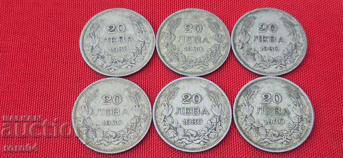 Аукцион 20 ЛЕВА 1930 - 6 БРОЯ
