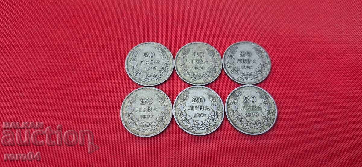 20 ЛЕВА 1930 - 6 БРОЯ