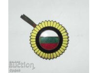 Veche cocardă de poliție email galben poliția Regatul Bulgariei