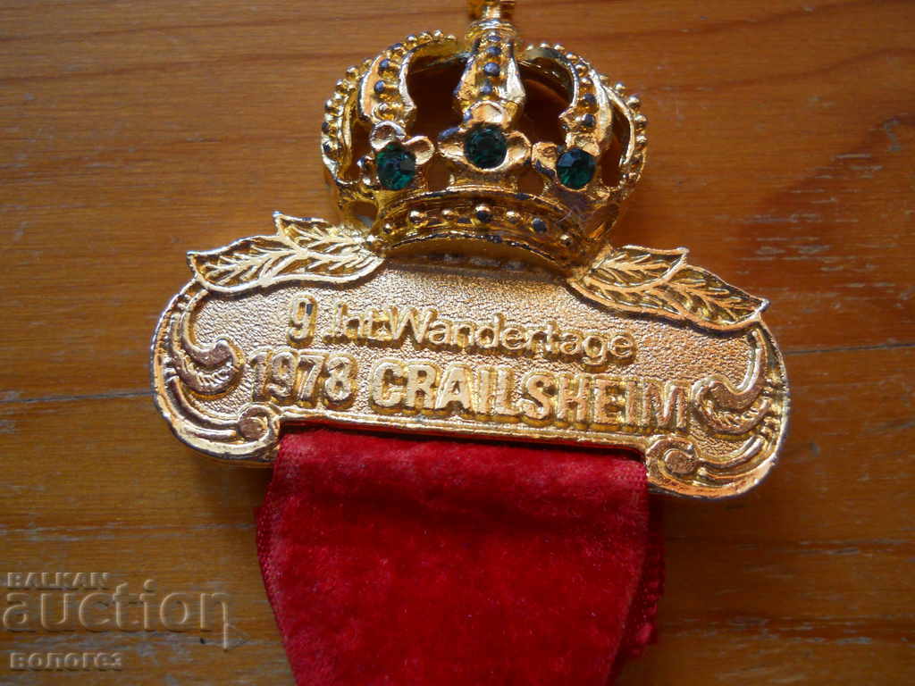 Auction  Medal of International Tourist Campaign - Germany 1978