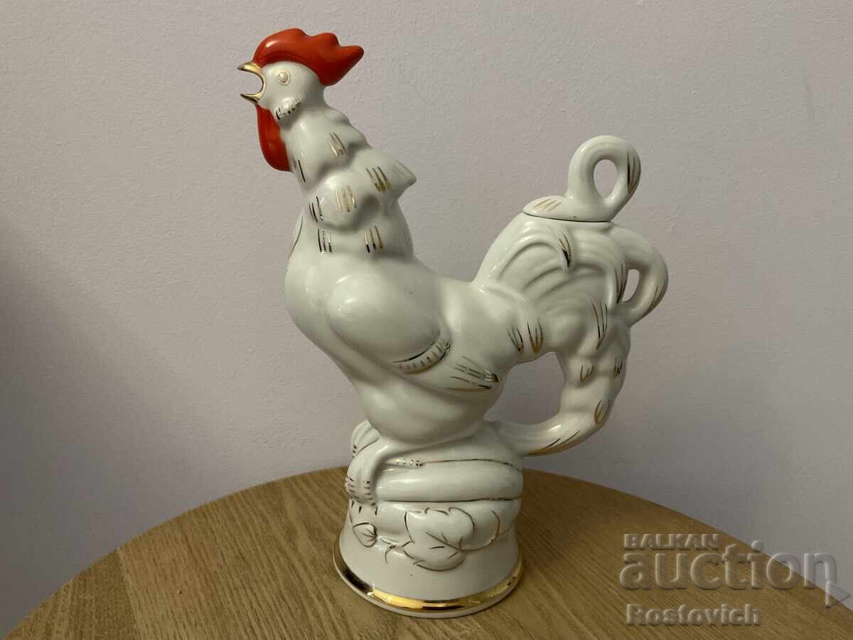 Licitație Decantor-carafă „Cocoșel”, produs în URSS, 1970. Varianta de export