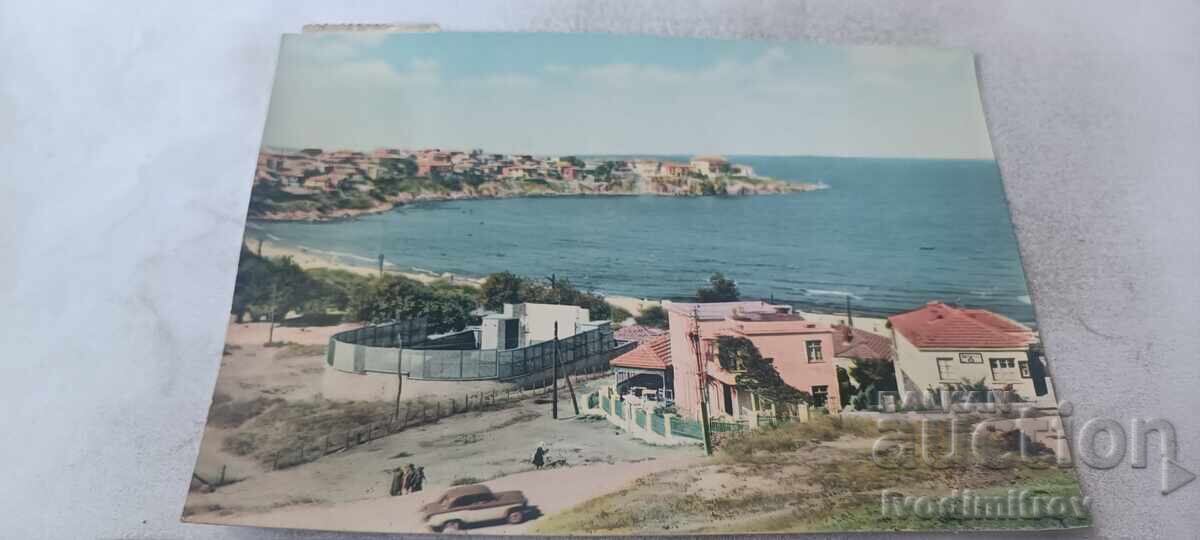 Καρτ ποστάλ Σωζόπολη Πανοραμική άποψη 1964 Καρτ ποστάλ Σωζόπολη Πανοραμική άποψη 1964