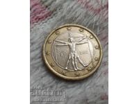 Monedă 1 euro Italia 2002