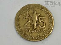 Africa de Vest (BCEAO) 25 franci 1996