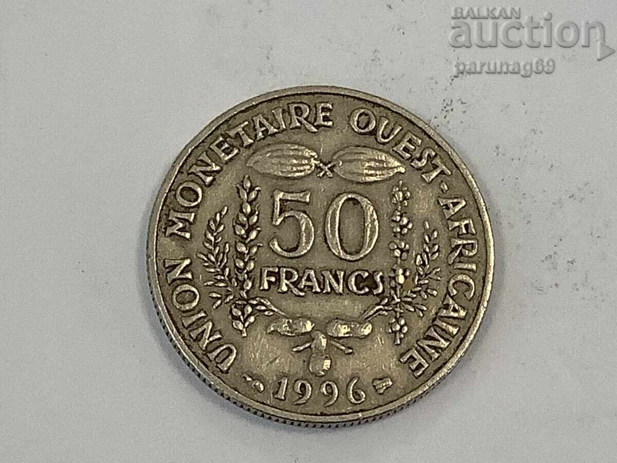 Africa de Vest (BCEAO) 50 franci 1996 cu preț € 1.00 | 1.96 BGN