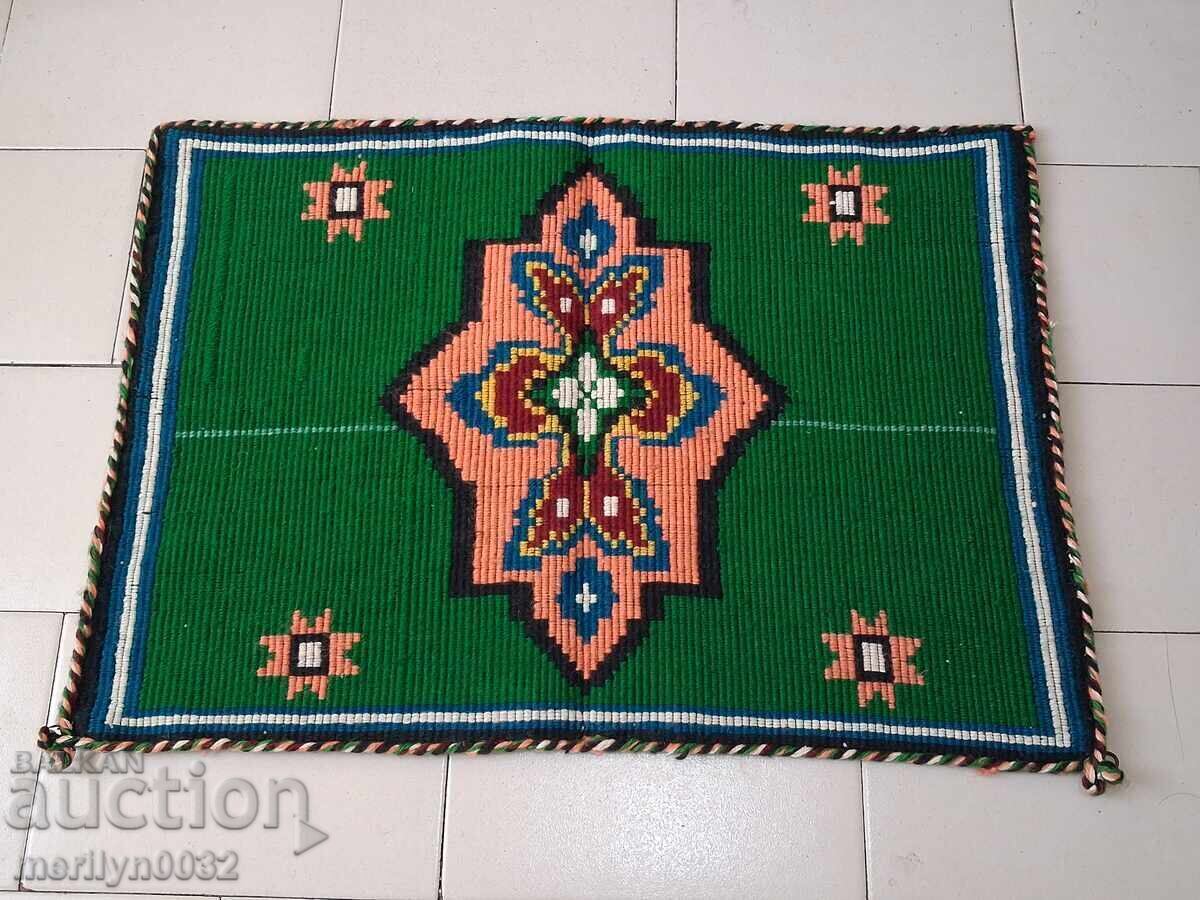 Livrarea Covor vechi de perete 80/55 cm broderie panou, covor tablou