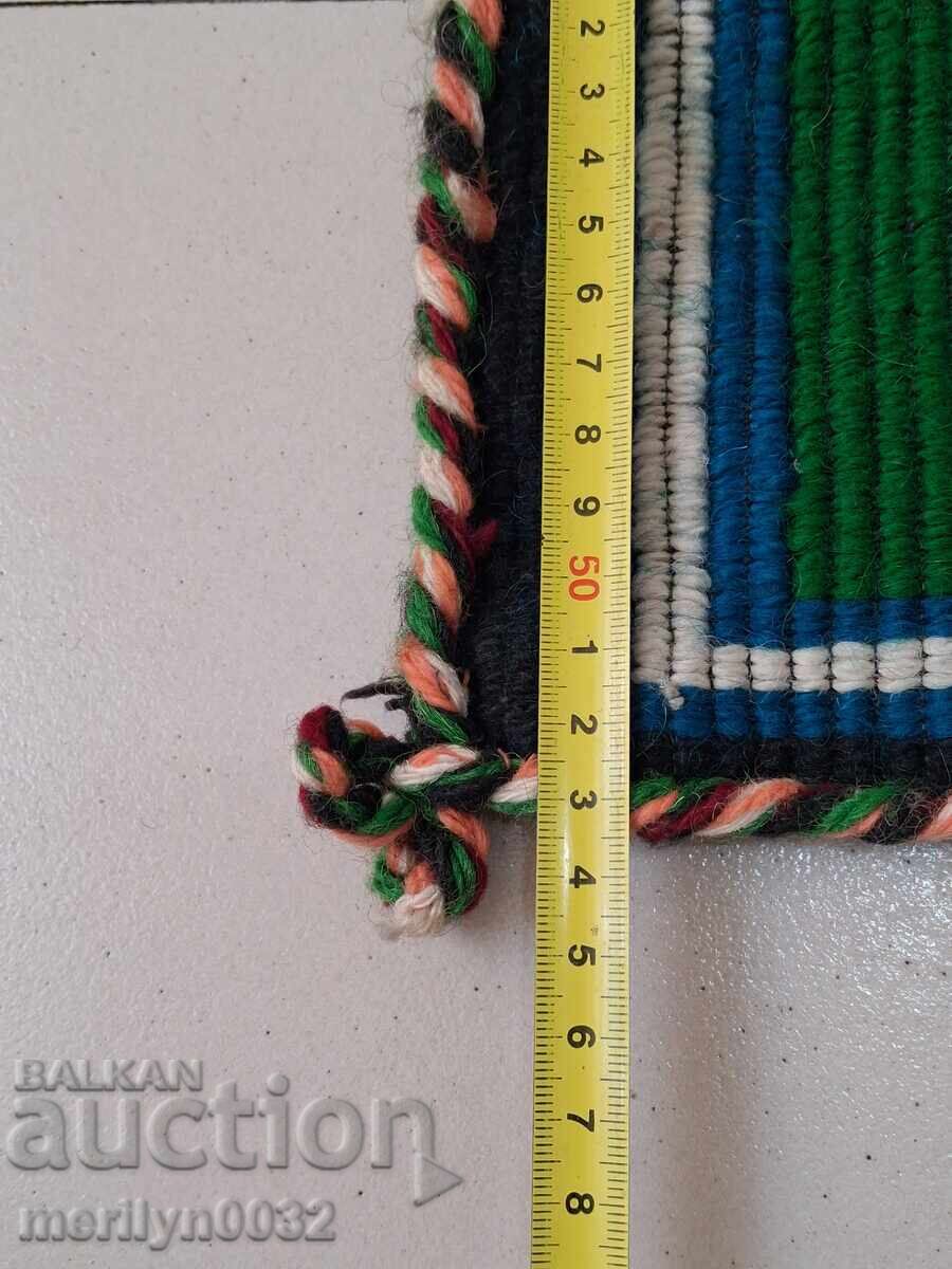 Covor vechi de perete 80/55 cm broderie panou, covor tablou - 7