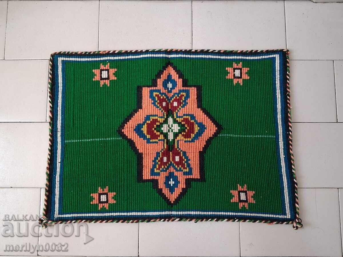 Covor vechi de perete 80/55 cm broderie panou, covor tablou