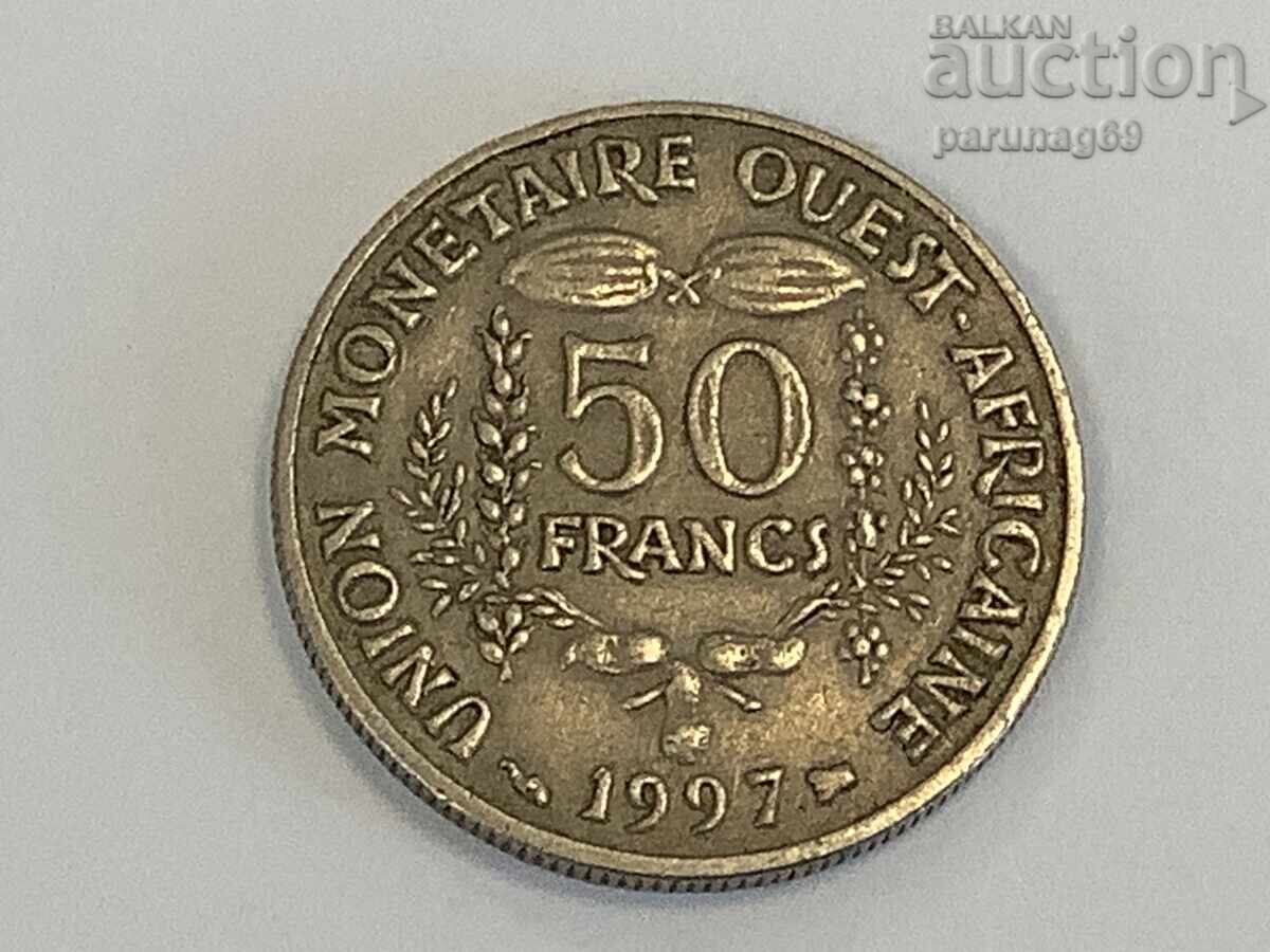 Западна Африка (BCEAO) 50 франка 1997 година с цена € 1.00 | 1.96 лв.