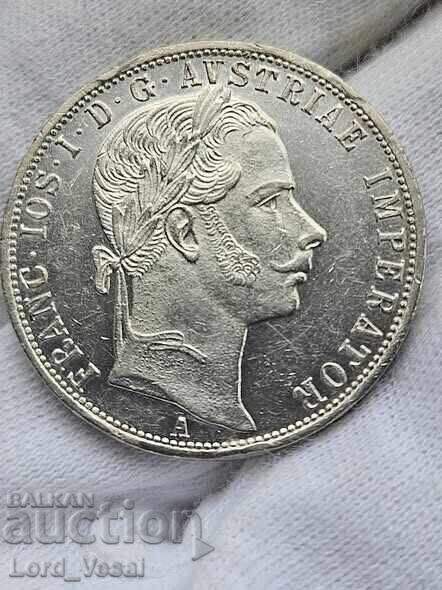 Imperiul Austriac 1 Florin 1859 A (Viena) cu preț 75,00 € Imperiul Austriac 1 Florin 1859 A (Viena) cu preț 75,00 €