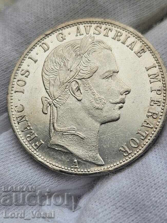 Imperiul Austriac 1 Florin 1859 A (Viena) - 6 Imperiul Austriac 1 Florin 1859 A (Viena) - 6