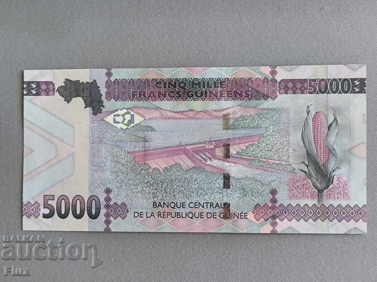 Банкнота - Гвинея - 5000 франка UNC | 2022г. с цена € 5.75 | 11.25 лв.