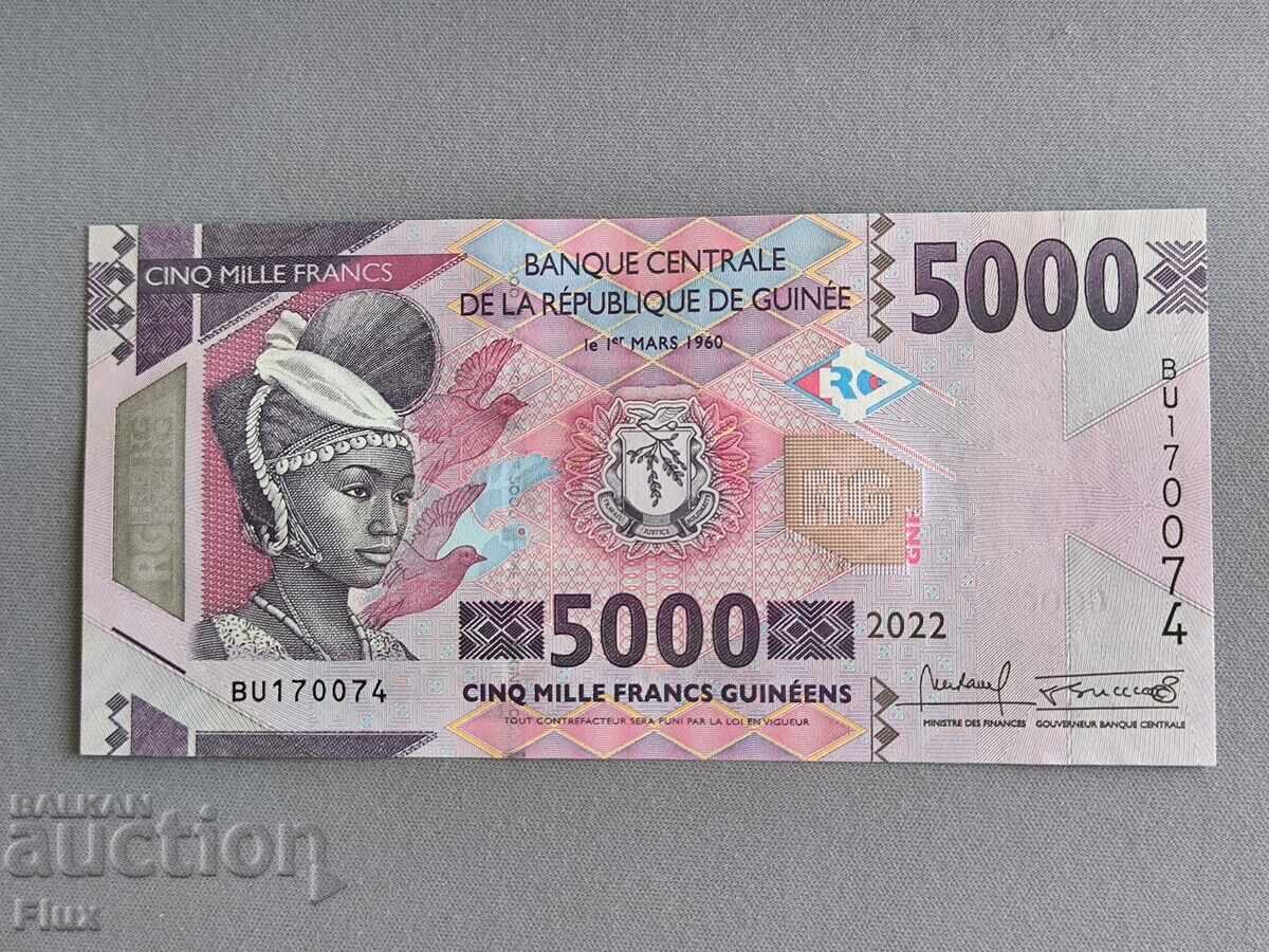 Банкнота - Гвинея - 5000 франка UNC | 2022г.