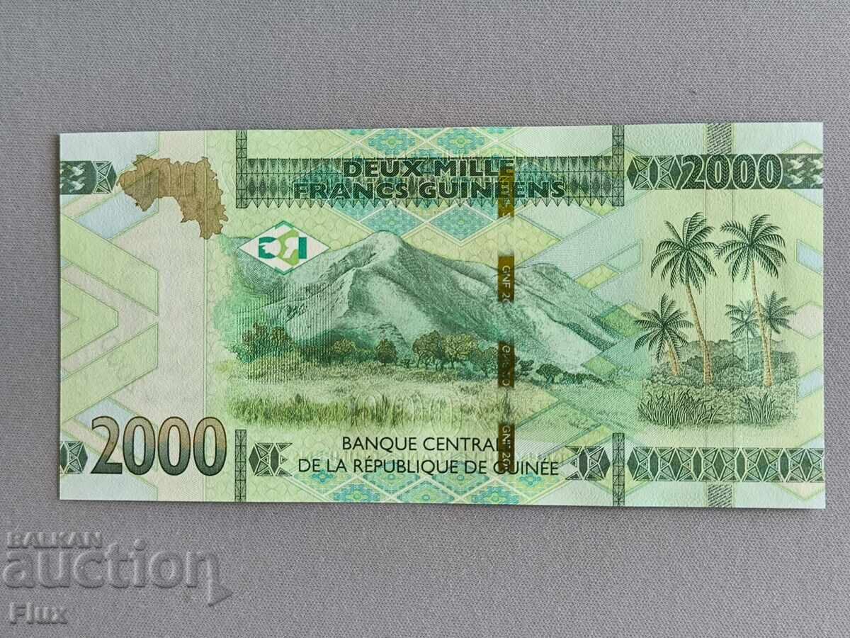 Τραπεζογραμμάτιο - Γουινέα - 2000 φράγκα UNC | 2022 με τιμή € 4.50 | 8.80 BGN Τραπεζογραμμάτιο - Γουινέα - 2000 φράγκα UNC | 2022 με τιμή € 4.50 | 8.80 BGN
