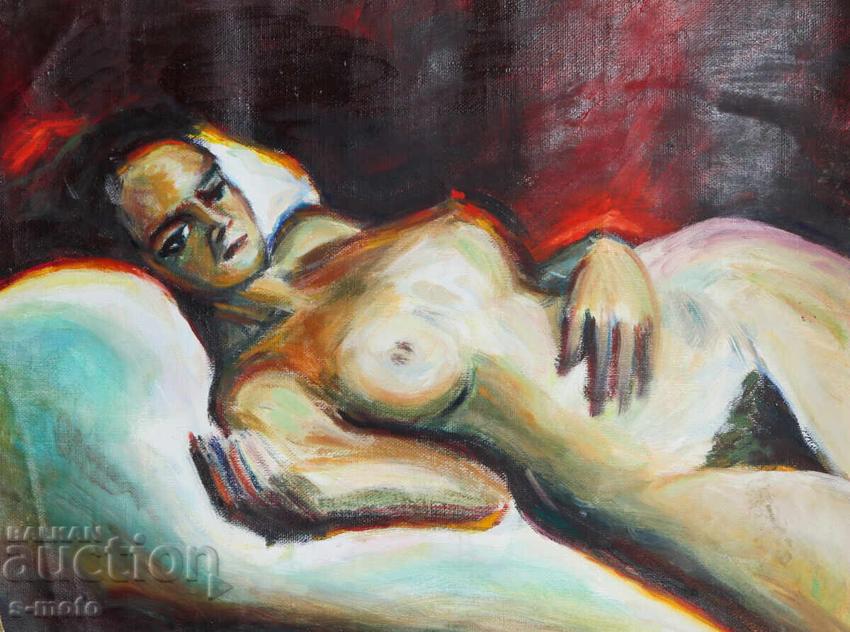 Livrarea Tablou ulei portret corp gol