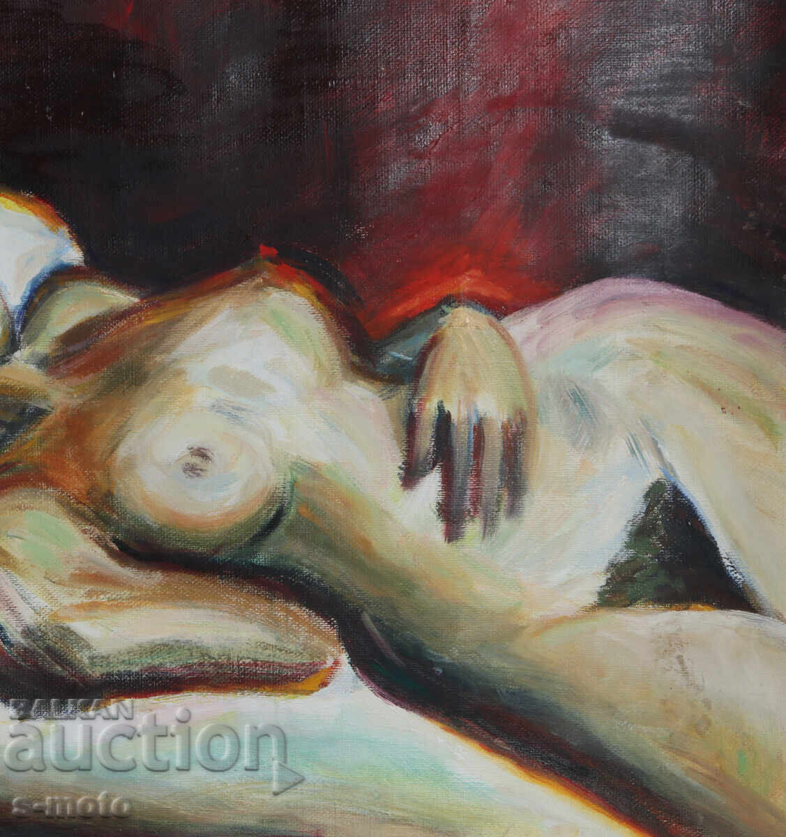 Tablou ulei portret corp gol - 5