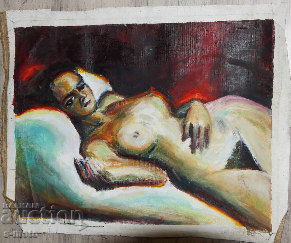 Tablou ulei portret corp gol - 6