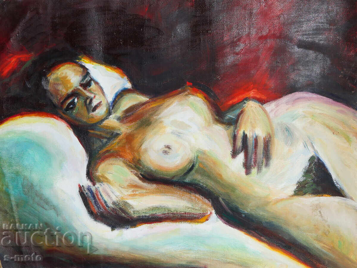 Tablou ulei portret corp gol - 7