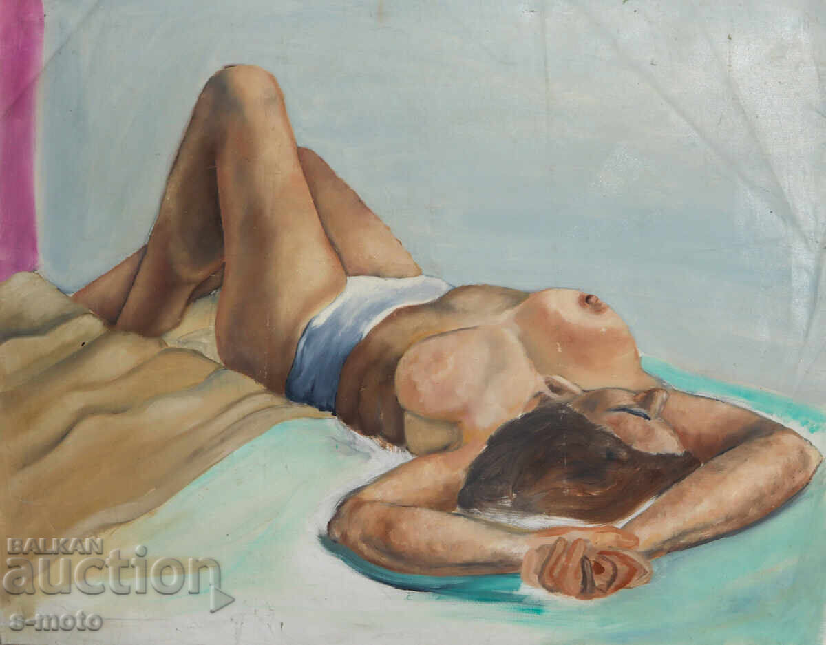 Old oil painting nude bodies - 6